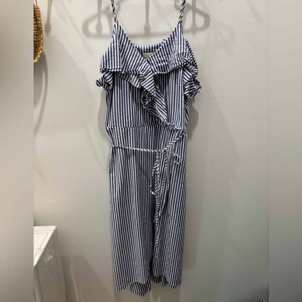 A New Day blue and white striped XL dress